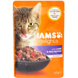 Iams Lamb & Red Pepper In Gravy Adult Cat Food